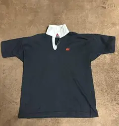 CANterbury ラガーシャツ 黒 ホワイト襟