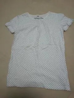 新品 キッズ 半袖Tシャツ 150㎝ 白黒水玉 匿名配送