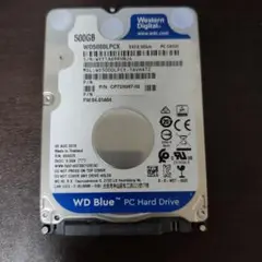 WD Blue 500GB 2.5インチHDD WD5000LPCX
