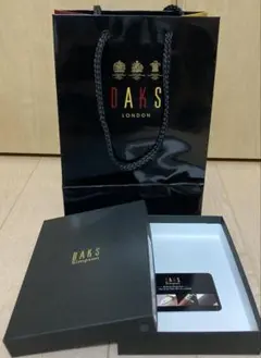 DAKS ショッパー袋　空箱　贈答用　紙袋　ギフトボックス２つセット　カード付き