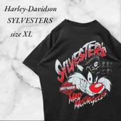 Harley-Davidson シルベスター　 プリントTシャツ　黒　XL