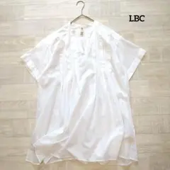 LBC エルビーシー コットンボイル ピンタックチュニック M