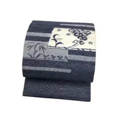 袋帯 西陣織 聚楽 すくい織 抽象花模様 裏色 KO-1183