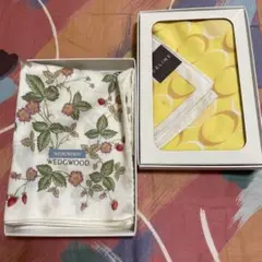 新品未使用　WEDGWOOD セリーヌ　ハンカチ２枚セット