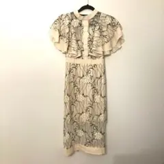 刺繍レースワンピース