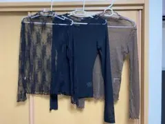 シースルー　トップス　3点セット