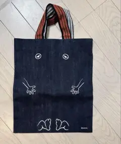 ぬりかべ　デニムトートバッグ　ゲゲゲの鬼太郎