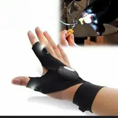 新品 未使用 手袋 ライト アウトドア ジョギング 防犯 安全 右 1