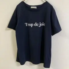 any SiS ロゴTシャツ ネイビー