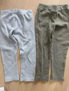 グレー・オリーブ レギンス 100