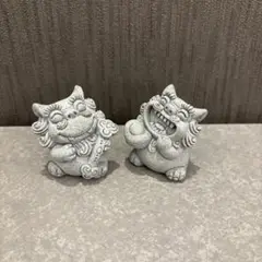 笑顔 シーサー 2個セット 沖縄 お土産 魔除け 守神 置物 インテリア 新品