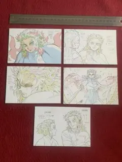 鬼滅の刃 煉獄杏寿郎 原画 ポストカード 劇場版 無限列車編 5枚セット