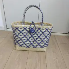 ハンドメイド　カゴバッグ