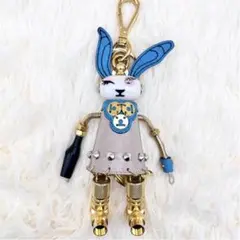 極美品 PRADA プラダ チャーム ロボット うさぎ ラビット サフィアーノ