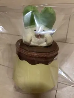 ネギうさぎ プリン型ぬいぐるみポーチ