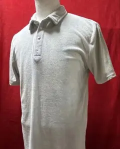 [AZUL by moussy]ミニパイル地メンズポロシャツ ムラ染め　XL