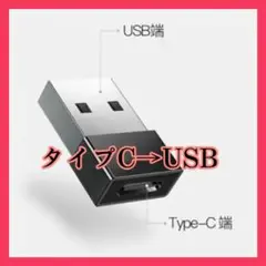 225タイプC　USB　変換アダプター　黒