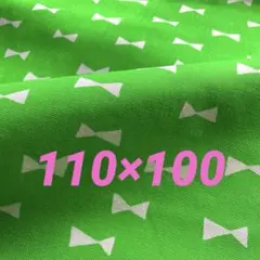 ⭕️SALE レトロポップ生地　110×100 新品未使用　オックス　リボン柄