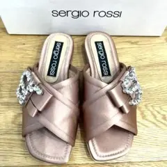 新品 未使用 sergio rossi セルジオロッシ サンダル ビジュー