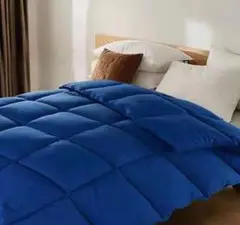 掛け布団 シングル ネイビー 掛けふとん 洗える かけふとん オールシーズン