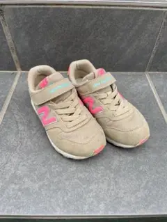 New Balance スニーカー ベージュ/ピンク　17cm