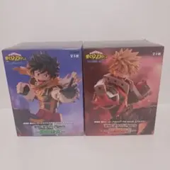 僕のヒーローアカデミア 緑谷出久 爆豪勝己 トリオトライトフィギュア2点セット