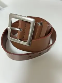 Lee ブラウンレザーベルト メタルバックル