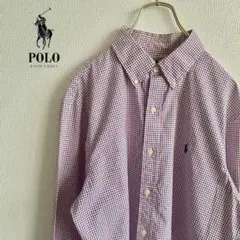 ◎RALPH LAUREN メンズ　長袖ボタンダウンシャツ　L D2X4