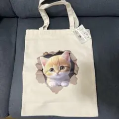 ★新品未使用品★とびだし！にゃんこトートバッグ