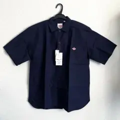 【新品タグ付き】DANTON ネイビー 半袖シャツ 38サイズ ユニセックス