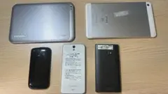 Android3台＋ミニタブレット2台セット／起動不可・部品取り用