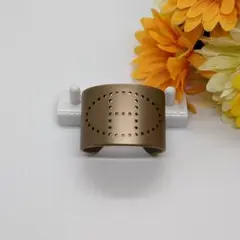 エルメス エブリン バングル カフブレスレット グレ