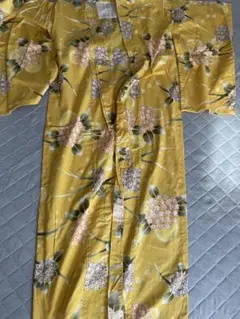 浴衣　紫陽花　黄色　140㎝