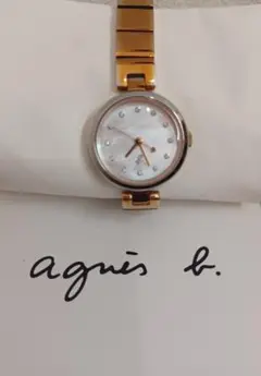 agnes b.☆アニエスベー腕時計シェルクリスタル