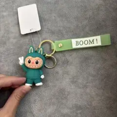 未使用★ラブブキーホルダー★フィギュア　グリーン　LABUBU