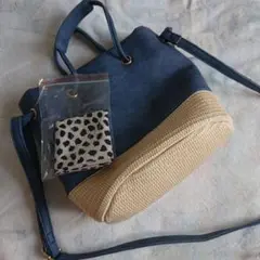 新品 grove ショルダー2wayペーパーかごバッグ