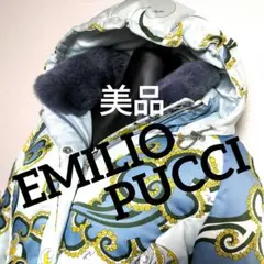br19. EMILIO PUCCI ダウンジャケット 総柄 レディースM相当