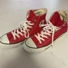 Converse レッド ハイカットスニーカー