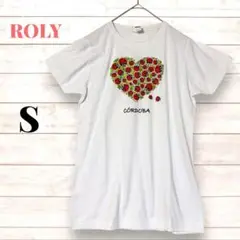ROLY 半袖 Tシャツ S 白 てんとう虫 ハート