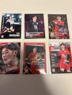 男子バレー日本代表　石川祐希　金箔サインカード含む6枚セット