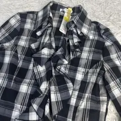 美品 NARACAMICIE ナラカミーチェ フリル 長袖シャツ チェック