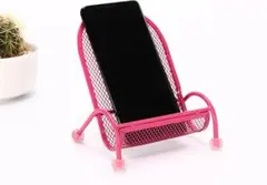 ピンク スマホ スタンド チェア 携帯 ホルダー 椅子 イス プレゼント ギフト