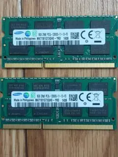 samsung pc3-12800 8gb 2枚
