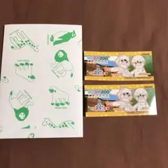 けものフレンズ3　池田動物園　コラボステッカー　ホンドダヌキ　シロフクロウ非売品