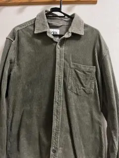 ZARA コーデュロイ長袖シャツ M