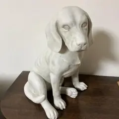 ☆犬　置物　白磁☆