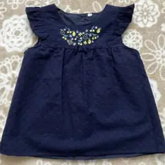 ネイビー　カットソー　美品