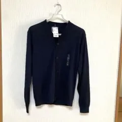 UNIQLO ユニクロ　オンオフ兼用　春秋向けVネック カーディガン、 L 、紺