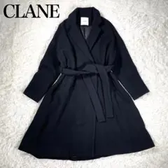 【美品】CLANE クラネ ヘリンボーンツイルベルテッドコート チェスターコート