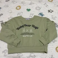 120 トレーナー くま りぼん